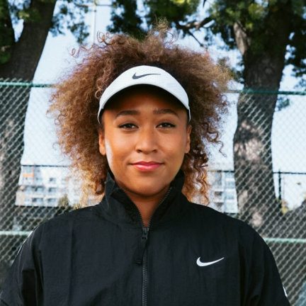 Portrait of Naomi Osaka wearing Nike