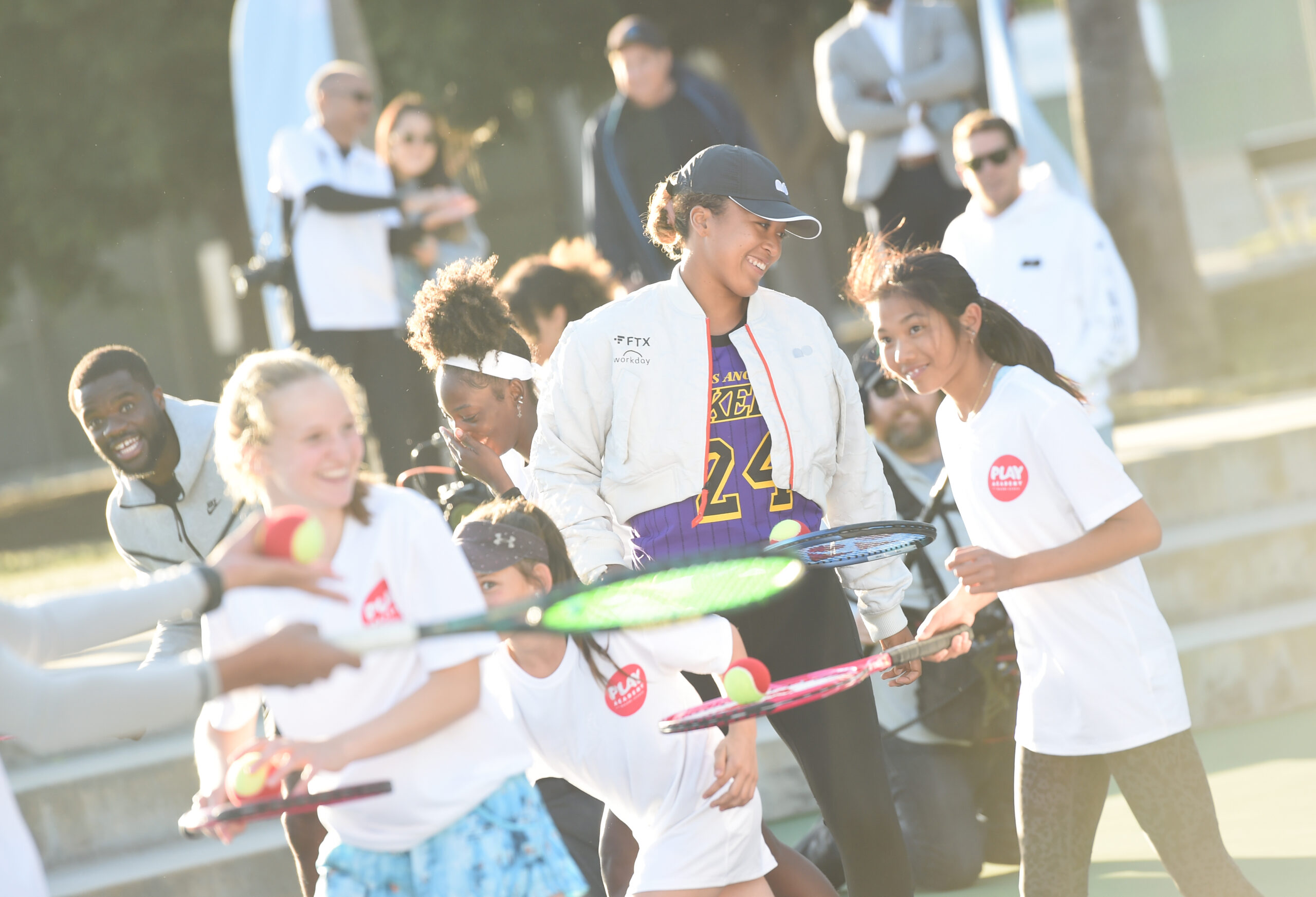 Naomi Osaka visits LA-based Play Academy programs in effort to get more girls moving